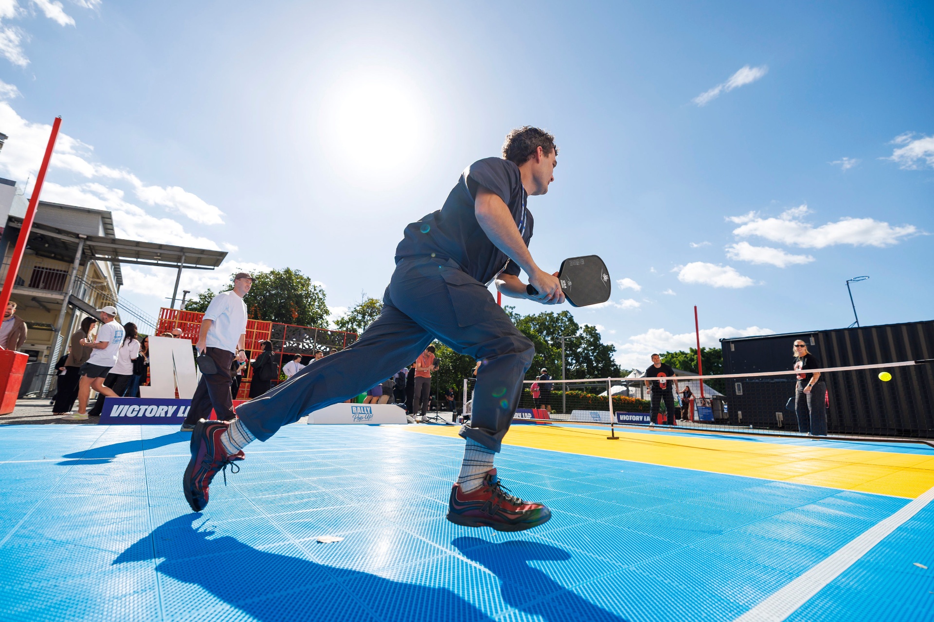 Corporate pop-up court at a conference