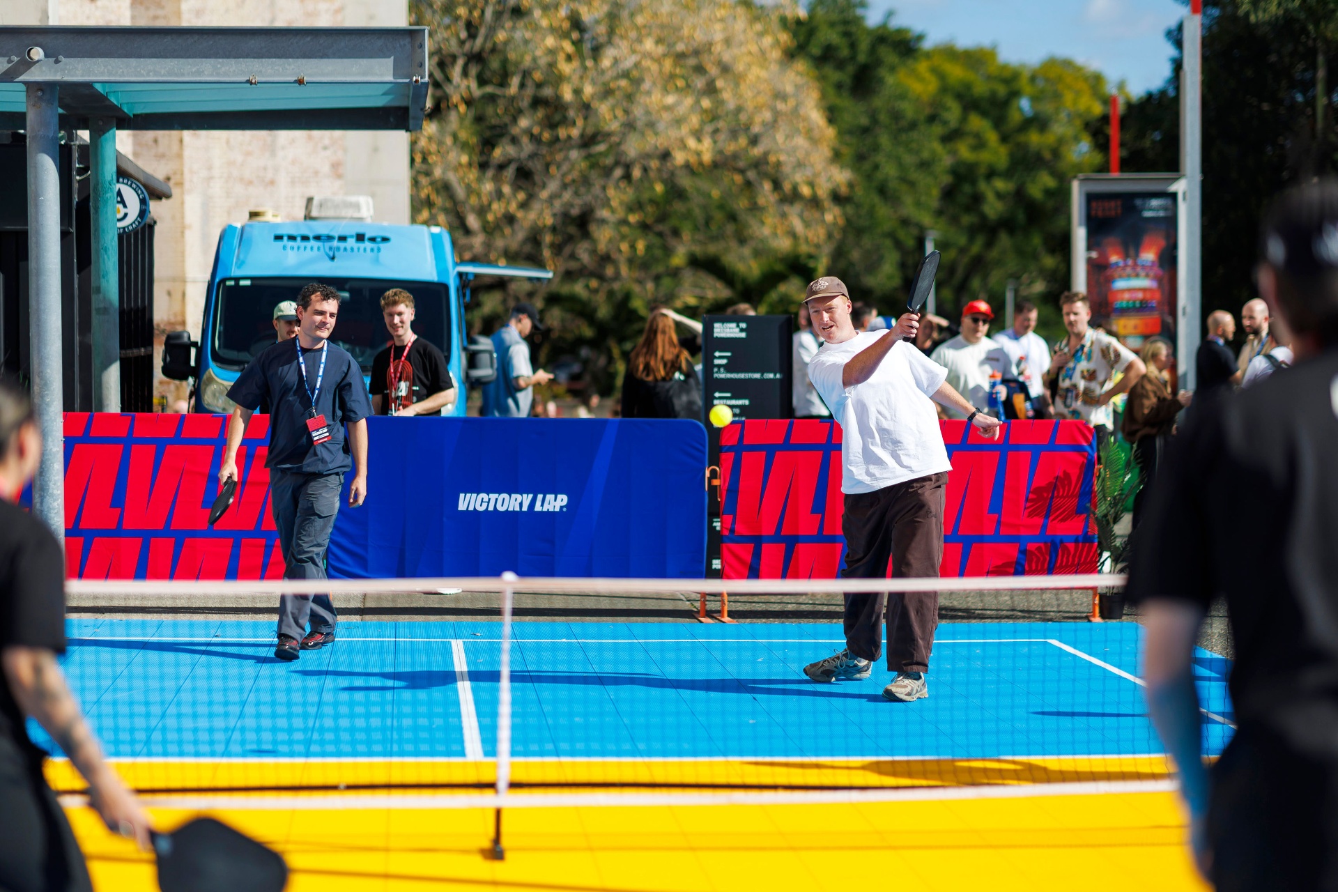 Rally Pop-Up court at Victory Lap event